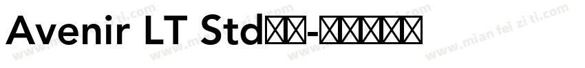 Avenir LT Std字体字体转换